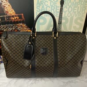 Celine Brown and Black Travel Bag
